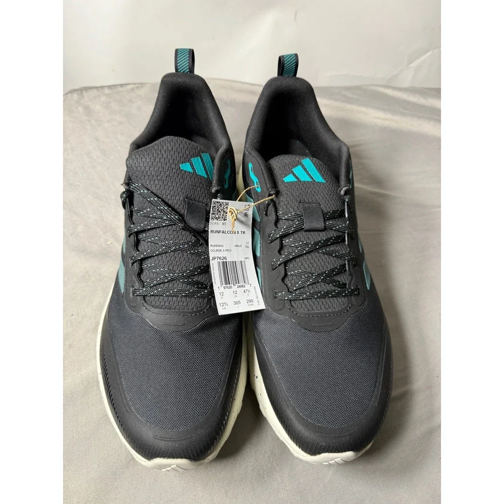 Adidas Runfalcon 5 TR Trail Running Shoes Carbon Arctic Fusion JP7626 Mens 12